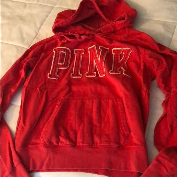 ❌SOLD❌ Coral-colored PINK hoodie - Picture 1 of 4